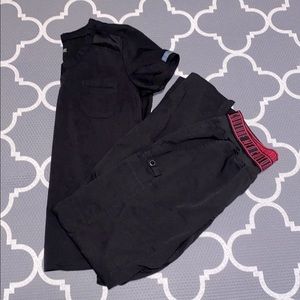 Med Courture Black XS Scrub Set